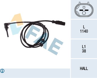 Sensor, Raddrehzahl Vorderachse FAE 78084 von FAE