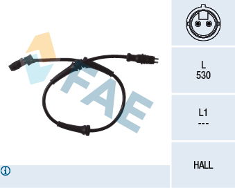 Sensor, Raddrehzahl Vorderachse FAE 78099 von FAE