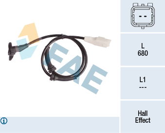 Sensor, Raddrehzahl Vorderachse FAE 78181 von FAE