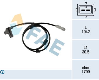 Sensor, Raddrehzahl Vorderachse FAE 78347 von FAE