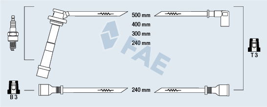 Zündleitungssatz FAE 85805 von FAE