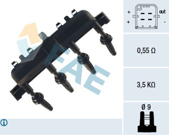 Zündspule FAE 80208 von FAE