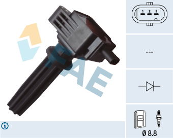 Zündspule FAE 80255 von FAE