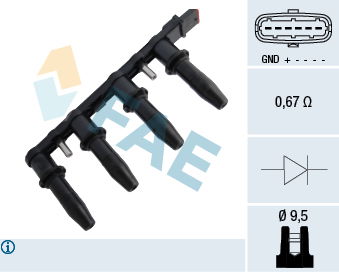 Zündspule FAE 80291 von FAE