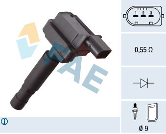 Zündspule FAE 80455 von FAE