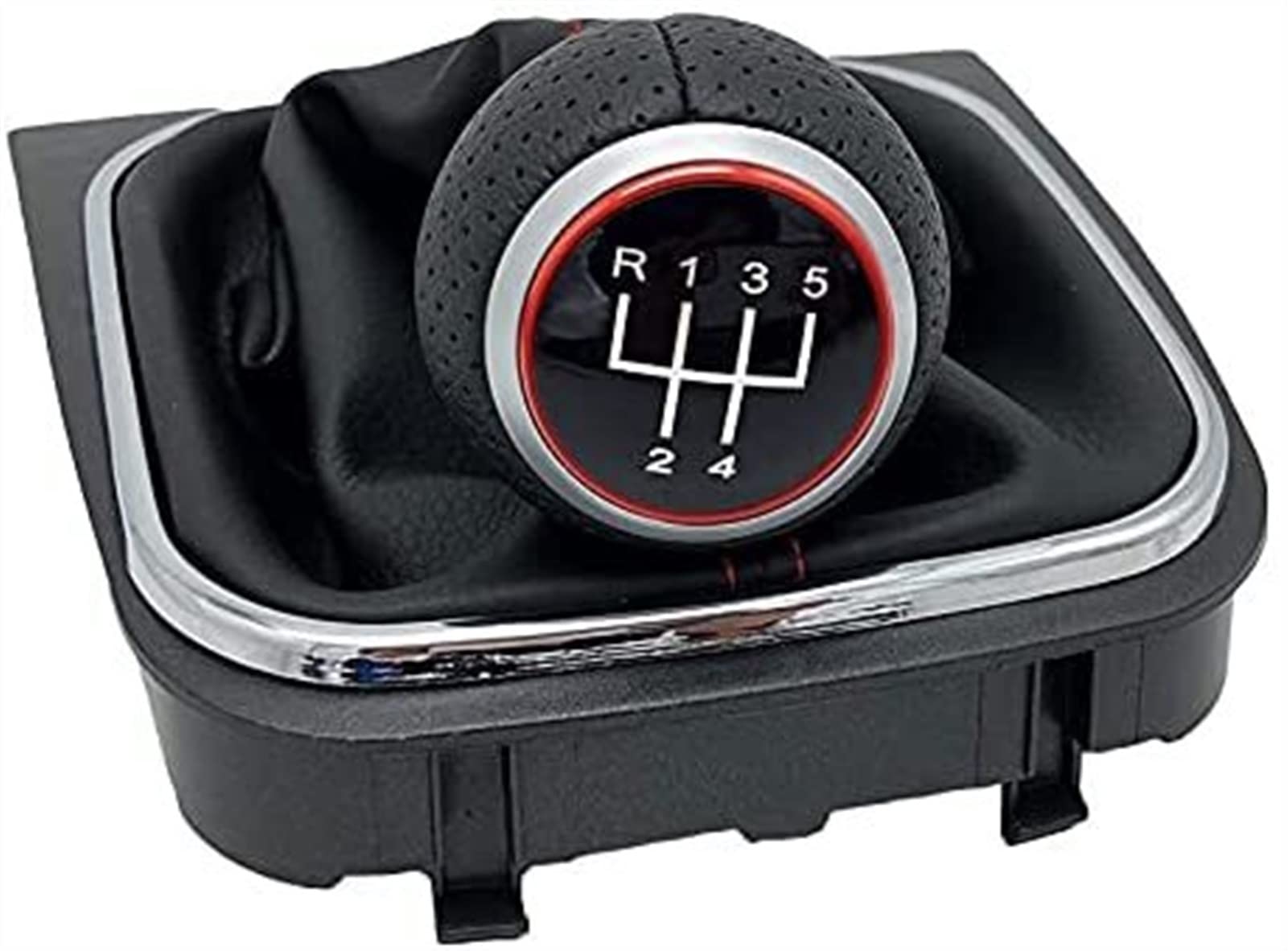 Auto Schaltknüppel Für G&olf 5. MK5 R32 GTI 2004-2009 Auto-Gang-Umschaltknopfhebel-Stick 5/6 Geschwindigkeitshandbuch Shifter Gamer-Boot-Griff-Abdeckung Schaltknäufe(5 Speed) von FAHBSTR