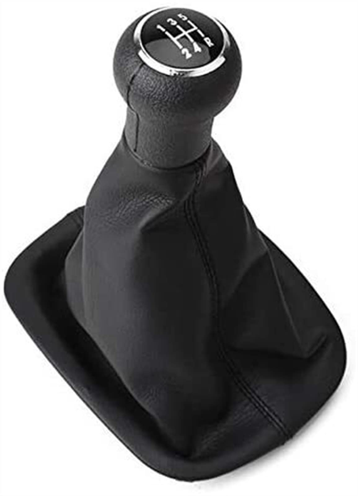 Auto Schaltknüppel Für P&assat B5 1996-2005 Automobilzahnrad Umschaltknopf 5/6 Geschwindigkeitsauto Holzgetriebe Umschaltknopf Hebel Shifter Gamer Boot Cover schwarz Ledertasche Schaltknäufe(5 Speed B von FAHBSTR