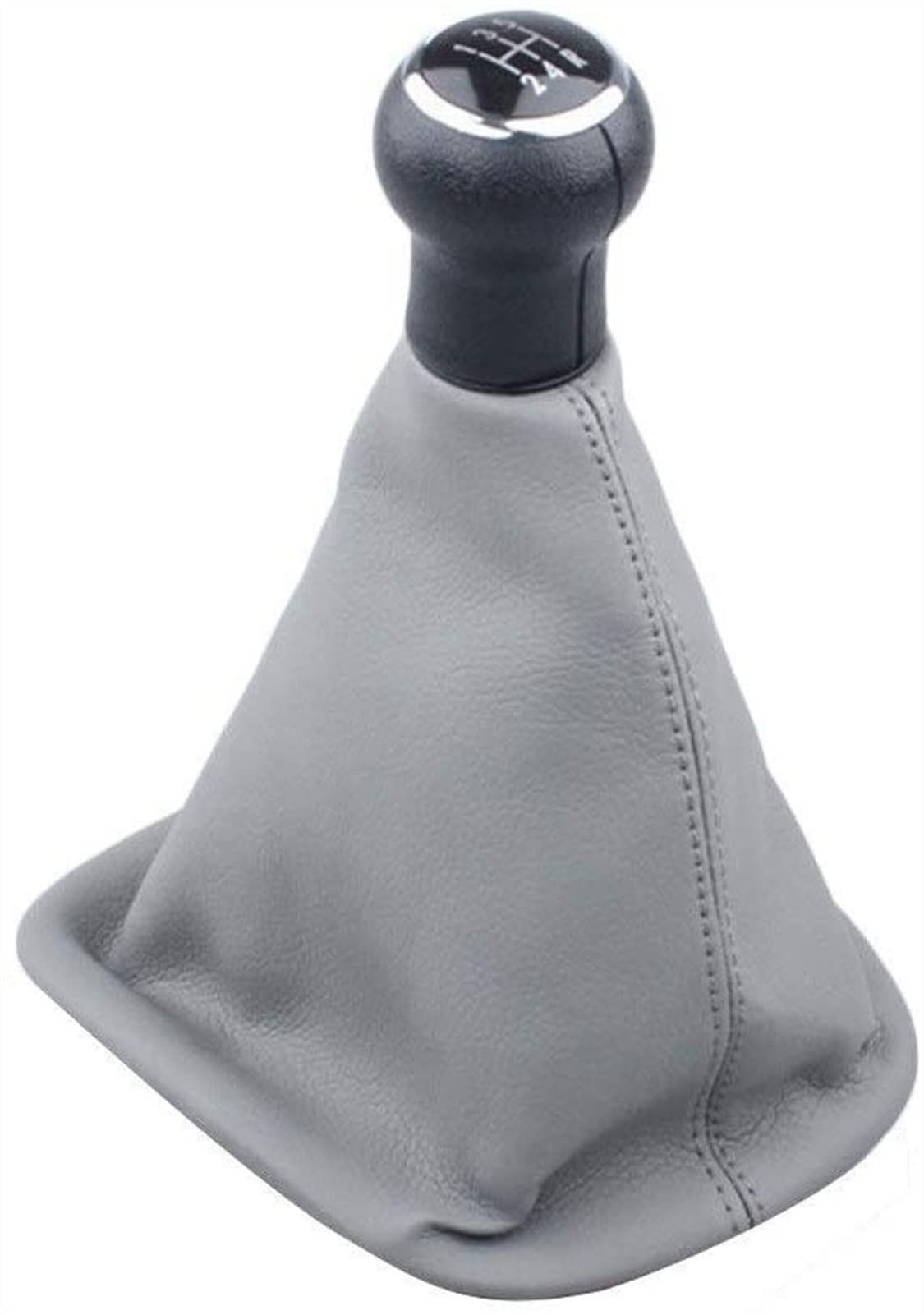 Auto Schaltknüppel Für P&assat B5 1998-2004. Autogetriebe Umschaltknopf 5/6 Geschwindigkeitsanleitung Auto Styling Getriebe Umschaltknopfhebel Gaiter Boot Cover Halsband Schaltknäufe(Gray 5 Speed) von FAHBSTR