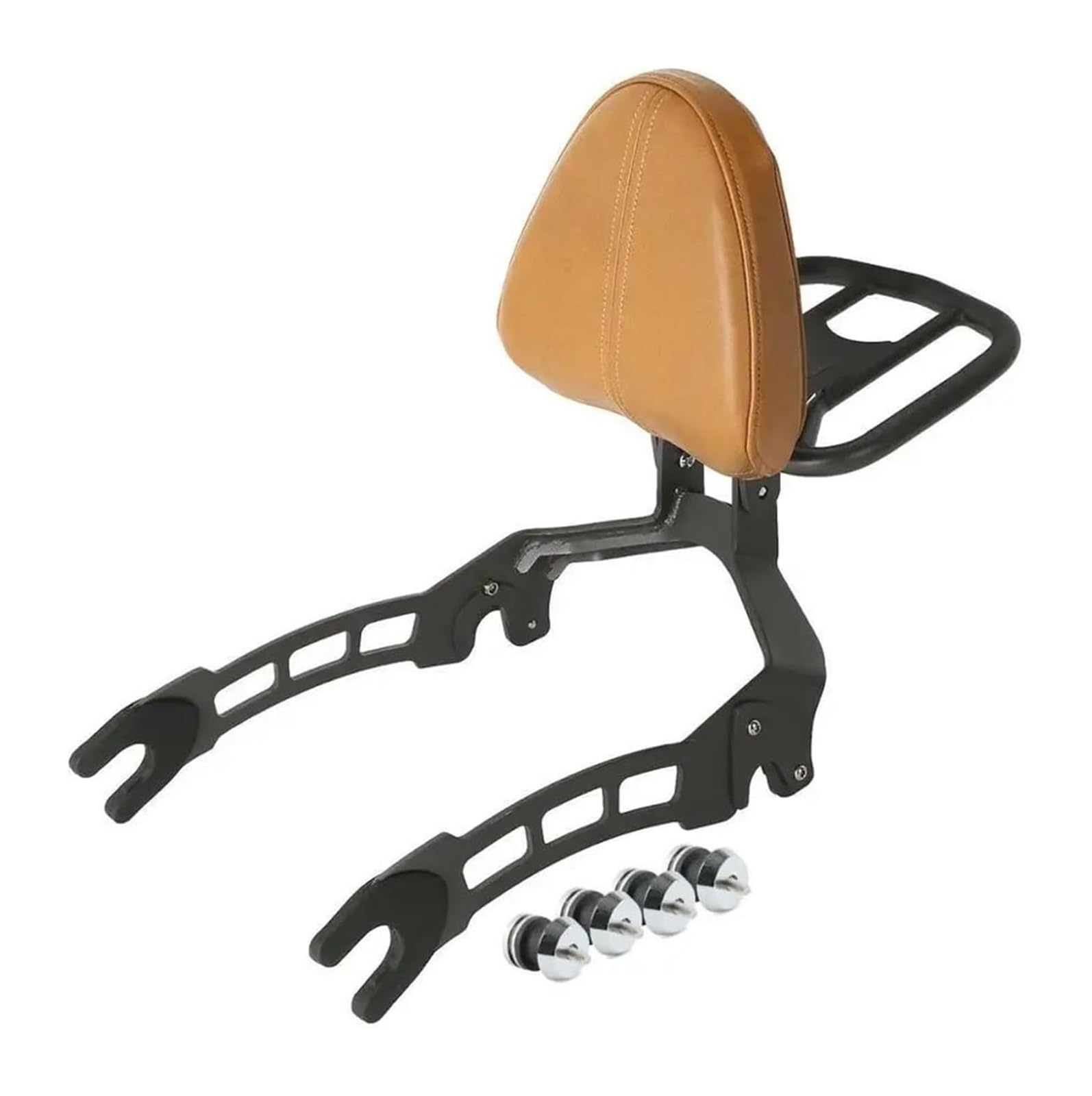 FAHBSTR Motorrad-Gepäckträger Für I&ndian for Scout 100th Anniversary 2020 Motorrad Sissy Bar Beifahrerrückenlehne + Befestigungsspulen(Schwarz) von FAHBSTR