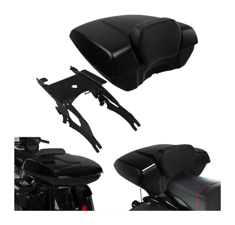 FAHBSTR Motorrad-Gepäckträger Für Indian Für Challenger Limited 2021 2022 2023 Low Profile Pack Trunk Backrest Mount Rack(Multi-Colored C) von FAHBSTR