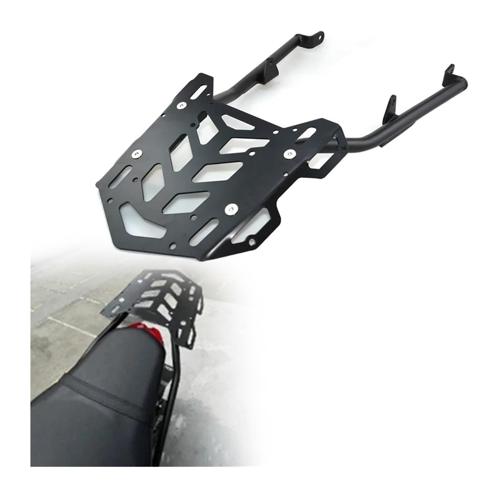 FAHBSTR Motorrad-Gepäckträger Für Y&amaha FZ-09 2021 2022 2023 2024 FZ09 FZ 09 Modifizierte Motorrad-Heckregal-Heck-Reitstock-Rack-Gepäckregal-Reitstock von FAHBSTR