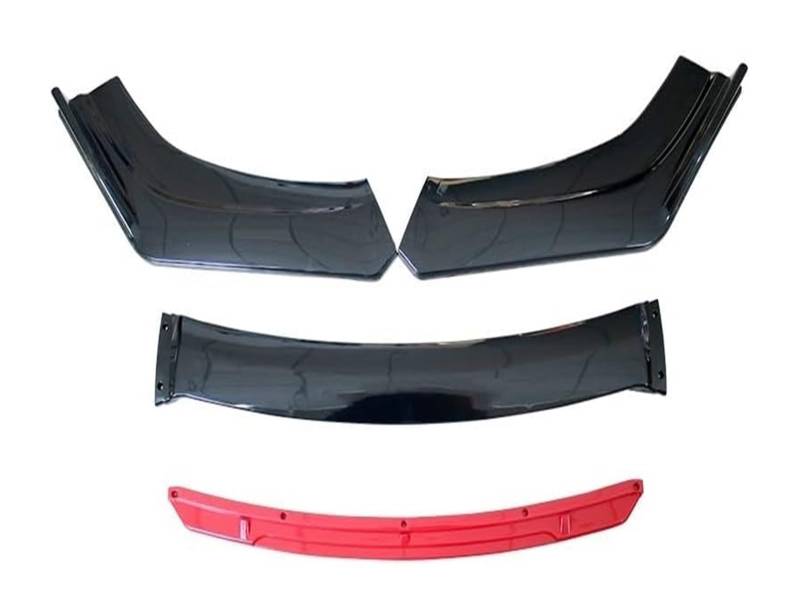 Frontstoßstange Lippe Auto-Frontstoßstangen-Splitter Universeller Auto-Frontstoßstangen-Lippenkörper-Spoiler-Splitter Diffusor Canard-Splitter Automatische Modifikation(A-Red) von FAHBSTR