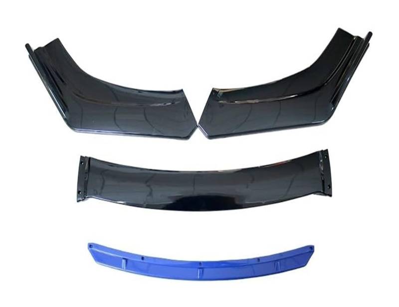 Frontstoßstange Lippe Auto-Frontstoßstangen-Splitter Universeller Auto-Frontstoßstangen-Lippenkörper-Spoiler-Splitter Diffusor Canard-Splitter Automatische Modifikation(B-Blue) von FAHBSTR