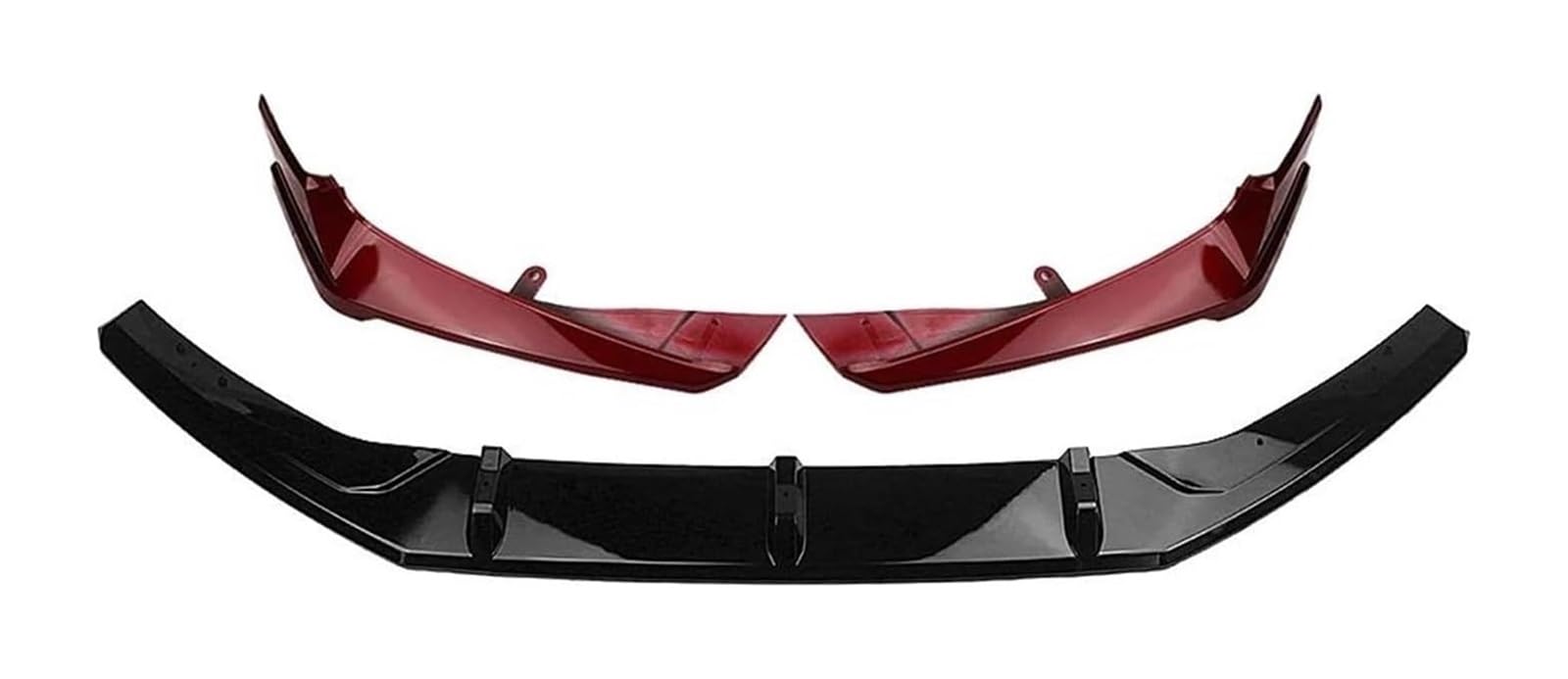 Frontstoßstange Lippe Für A&ccord 2018 2019 10th Untere Weiße Seite Ecke Splitter Air Vent Abdeckung Molding Trim Frontschürze Spoiler Lippe Auto Front Spoiler(rot) von FAHBSTR