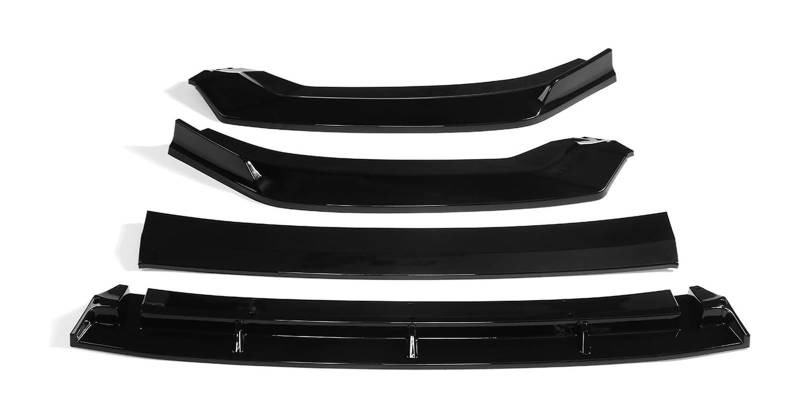 Frontstoßstange Lippe Für A3 S Für Linie S3 2017-2019 Abnehmbare Auto Vorderen Stoßfänger Lippe Deflektor Lippen Bumper Spoiler Splitter Körper Kit Diffusor 4 Stücke(Glossy Black) von FAHBSTR