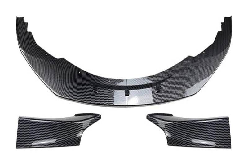 Frontstoßstange Lippe Für B&MW 1 Serie F20 F21 Style Canard Cover Trim Splitter Frontstoßstange Lip Spoiler Auto Frontstoßstange Splitter 2012 Bis 2014(1 Set Carbon Look) von FAHBSTR