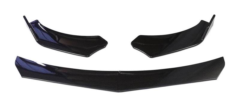 Frontstoßstange Lippe Für B&MW Auto-Frontstoßstangen-Lippenkörper-Kit Spoiler-Splitter-Diffusor 4-teiliges Verstellbares Universal-Canard-Splitter-Frontspoiler(A-Style Carbon) von FAHBSTR