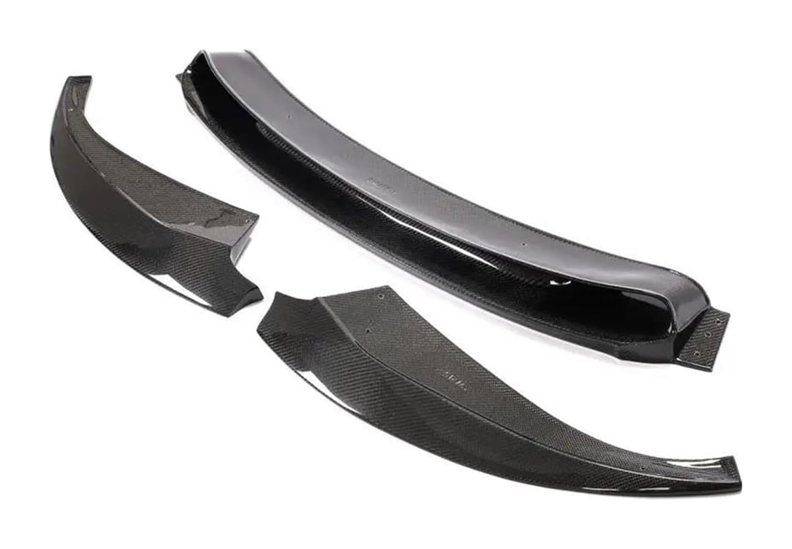 Frontstoßstange Lippe Für B&MW F06 F12 F13 M6 Für Basis Für Cabrio Für Coupe 2013-2016 Kinnspoiler Splitter 3PCS Frontschürze Lip Spoiler(Carbon Fiber) von FAHBSTR