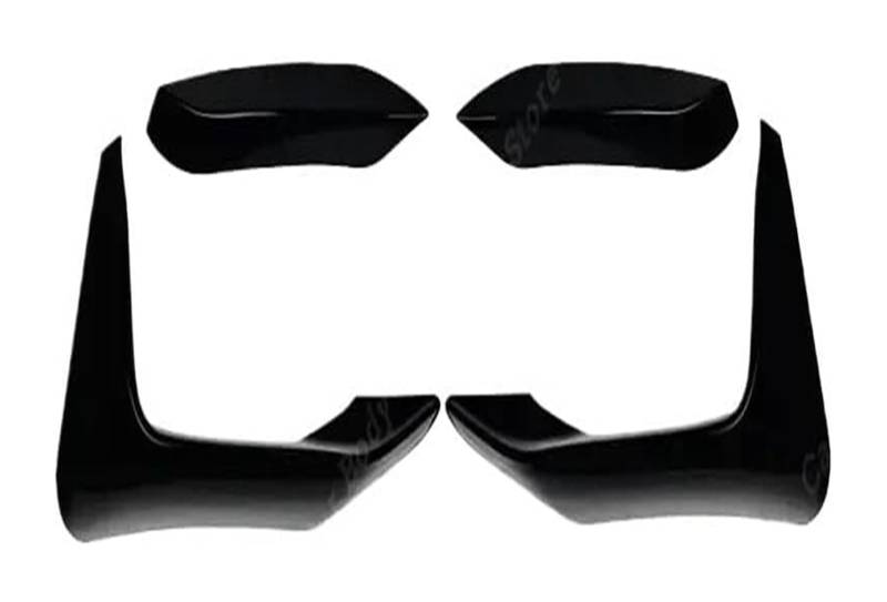 Frontstoßstange Lippe Für B&MW F80 M3 F82 F83 M4 2014-2020 Frontschürze Lip Spoiler Seite Splitter Grill Trim Wind Messer Schutz BodyKits Frontspoiler(4Pcs Gloss Black) von FAHBSTR