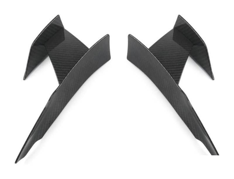 Frontstoßstange Lippe Für B&MW F80 M3 F82 M4 6 Stück Frontstoßstange Lip Fin Splitter Spoiler Canard Aufkleber Frontspoiler Auto Frontstoßstangensplitter(Carbon Fiber) von FAHBSTR