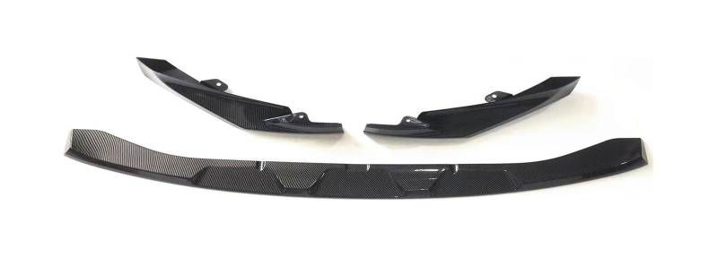 Frontstoßstange Lippe Für B&MW G80 M3 G82 M4 2021-2024 Auto Frontschürze Spoiler Lip Untere Splitter Klinge Schutz Platte Auto Front Spoiler(Carbon Fiber Look) von FAHBSTR