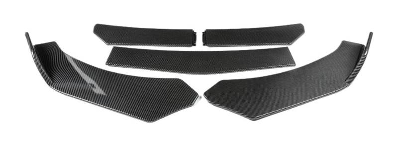 Frontstoßstange Lippe Für B&MW Splitter Spoiler Auto Frontspoiler 4/5PCS Universal Auto Frontstoßstange Lip Body Kit Spoiler Canard Splitter Diffusor(5PC Carbon fiber) von FAHBSTR