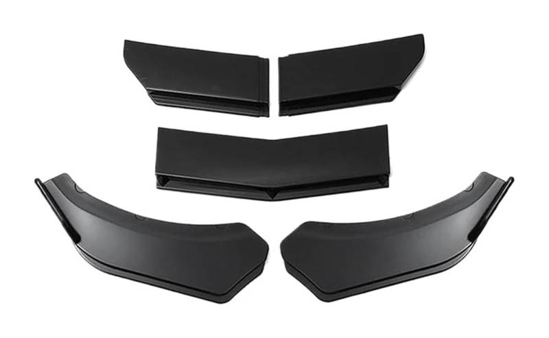 Frontstoßstange Lippe Für B&enz 4/5PCS Universal Auto Front Stoßstange Lip Body Kit Spoiler Canard Splitter Diffusor Splitter Spoiler Auto Front Spoiler(5PC Bright Black a) von FAHBSTR