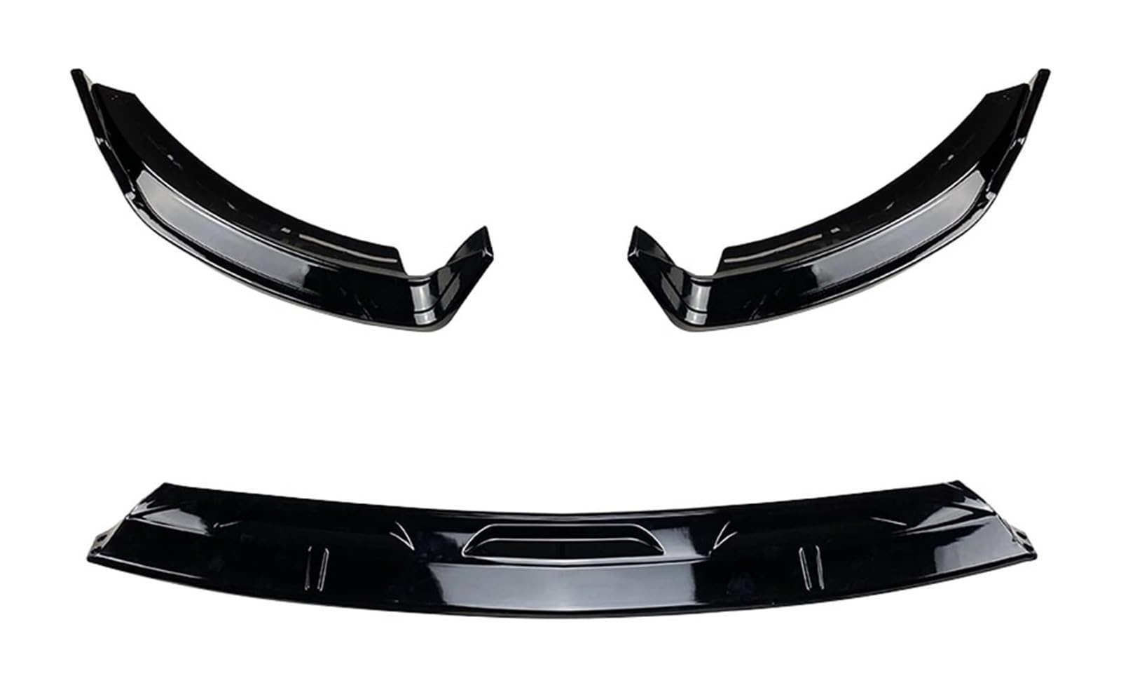 Frontstoßstange Lippe Für M&ercedes Für B&enz Für GLE Klasse W167 V167 GLE350 GLE450 GLE53 2019-2022 Upgrade Für GLE Für AMG Frontstoßstange Lip Side Splitter(Gloss Black) von FAHBSTR