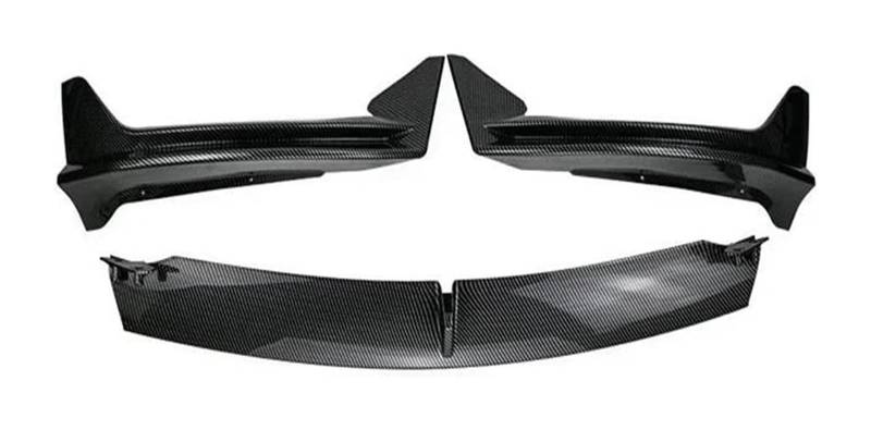 Frontstoßstange Lippe Für Modell 3 2017-2023 Auto Front Spoiler Frontschürze Lip Spoiler Körper Kit Unteren Stoßfänger Diffusor Schutz Trim Abdeckung(Carbon Pattern) von FAHBSTR