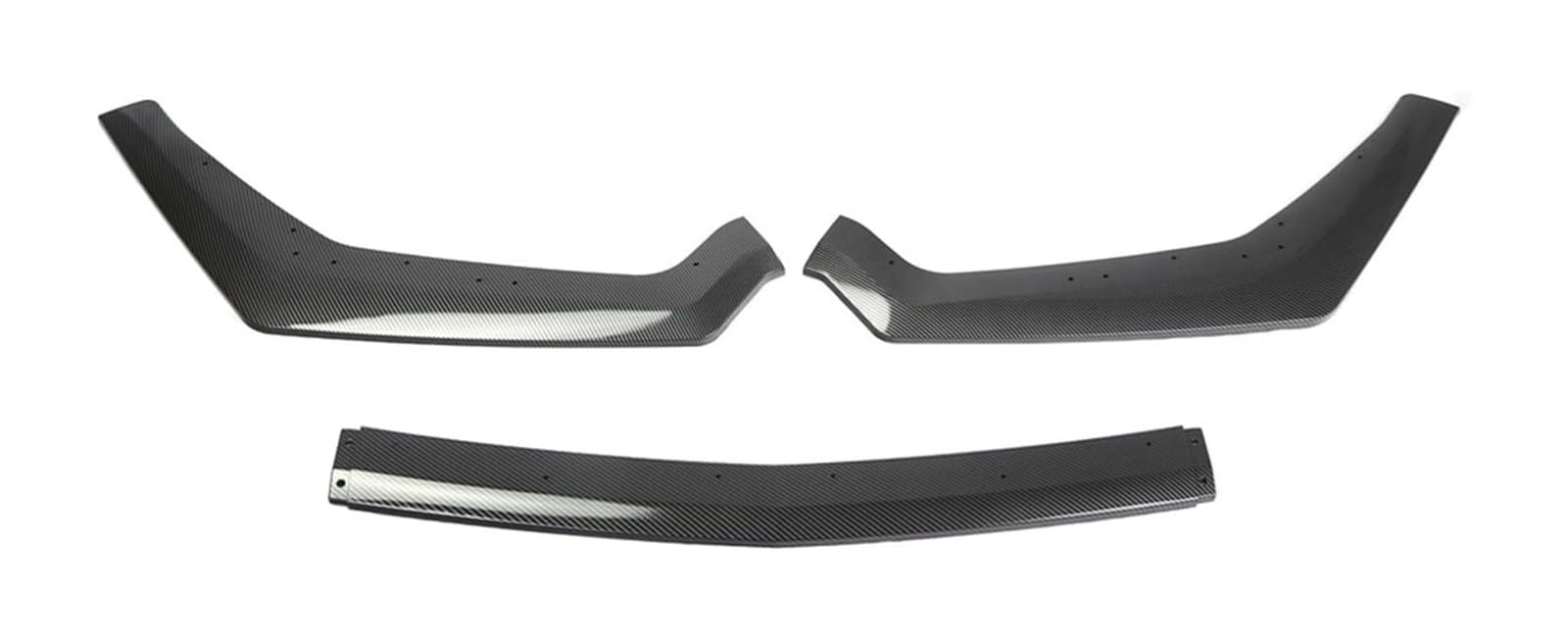 Frontstoßstange Lippe Für Mustang Für GT 2018-2021 Frontschürze Lip Seite Splitter Deflektor Körper Kit Guards Auto Heckspoiler Spoiler Flügel(Carbon Look) von FAHBSTR