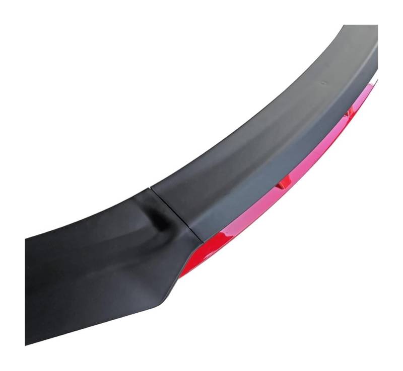 Frontstoßstange Lippe Für P&eugeot 508 2019 Für DGS Typ Frontschürze Spoiler Schutz Platte Lip Body Kit Splitter Carbon Oberfläche Kinn Schaufel(Matt Black-red) von FAHBSTR