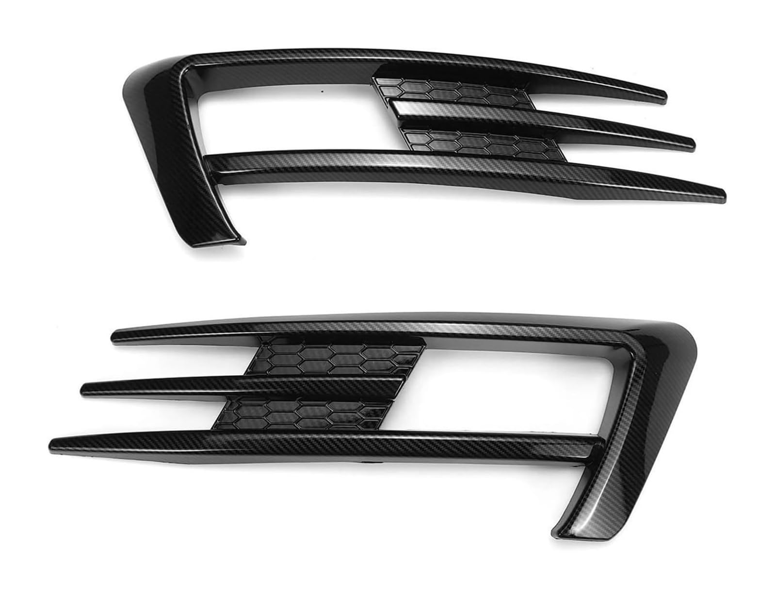 Frontstoßstange Lippe Für VW Für G&olf 7 MK7 2013-2017 Auto Kühlergrill Pre-facelift Frontschürze Lip Spoiler Auto Stoßstange Nebel Lampe Kühlergrill Abdeckung Trim Body Kit(Carbon Look) von FAHBSTR