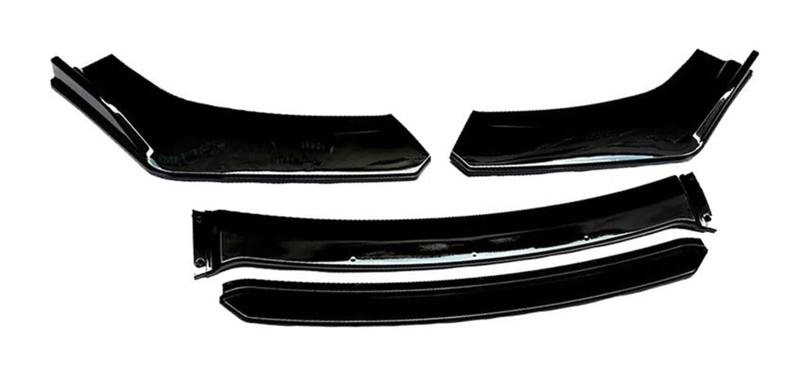 Frontstoßstange Lippe Für VW Für G&olf MK5 6 7 Auto Front Lower Lip Splitter Spoiler Schutz Sport Diffusor Universal Auto Front Spoiler(Gloss black) von FAHBSTR