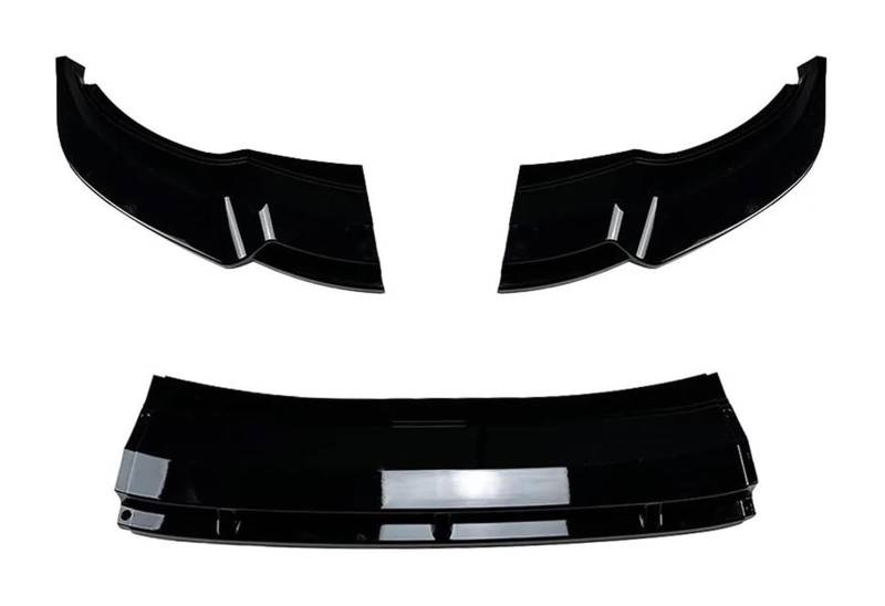 Frontstoßstange Lippe Für VW Für T&iguan 2021-2023 Auto Frontschürze Spoiler Lip Unteren Kinn Splitter Lip Schutz Körper Kit Protector Auto Front Spoiler(Glossy black) von FAHBSTR