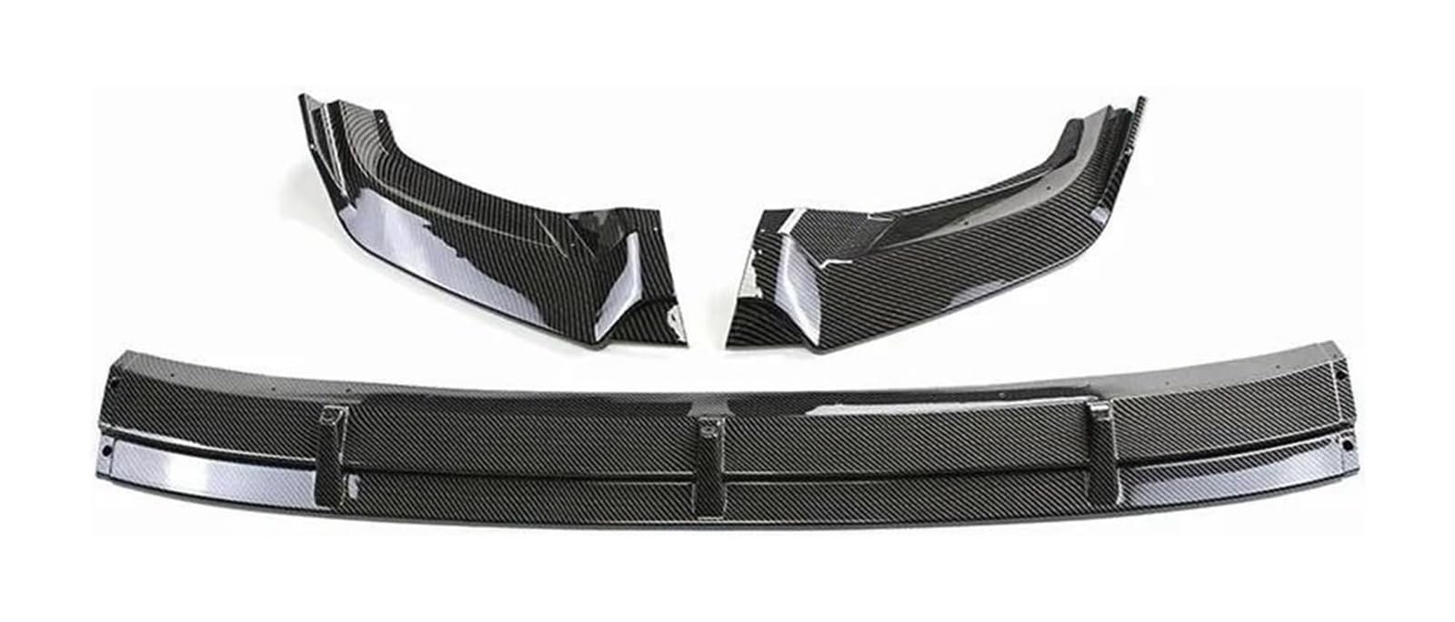 Frontstoßstange Lippe Für VW Für T&iguan Für L 2017-2020 Body Kit Spoiler Splitter Autoscooter Kinn Lip Splitter Schutz Protector Auto Vordere Stoßstange Lippe(Carbon Fibre) von FAHBSTR