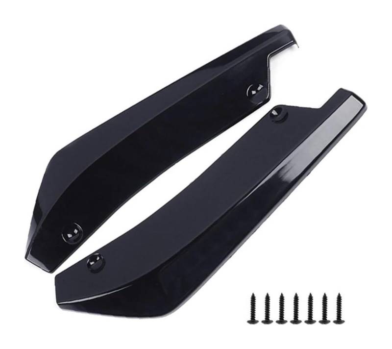 Frontstoßstange Lippe Universal Auto Vorne Hinten Stoßstange Streifen Lip Verlängerung Spoiler Diffusor Splitter Kratzschutz Winglets Seite Rock Seite Schritt Rock(Schwarz) von FAHBSTR