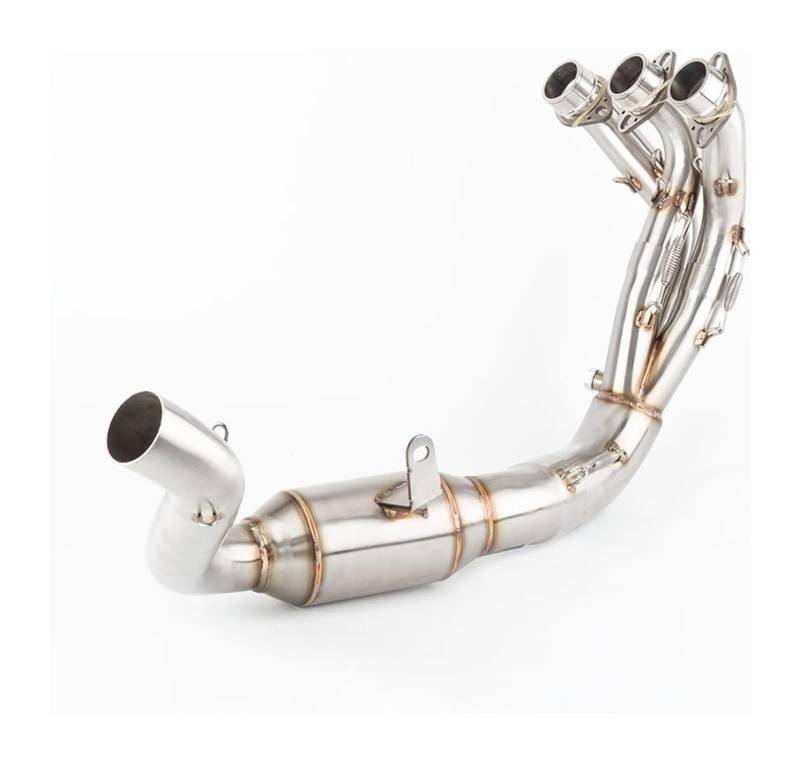 Motorrad Auspuff Schalldämpfer Für Y&amaha Für MT-09 FZ-09 XSR 900 2020 2021 2022 Header Edelstahl Auspuffanlage Slip On Link Pipe Motorrad Schalldämpfer von FAHBSTR