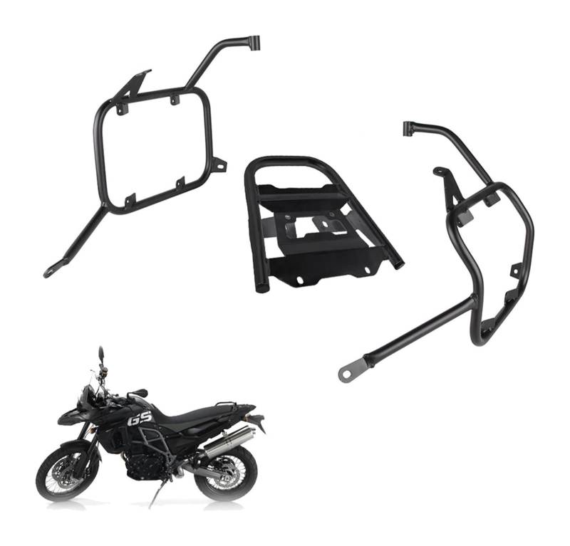 Motorrad-Gepäckträger Für B&MW F800GS F700GS F 800 700 F800 GS 2009-2017 Motorrad Top Box Rack Seite Packtaschen Halterung Gepäck Fall Satteltasche Unterstützung(One Set a) von FAHBSTR