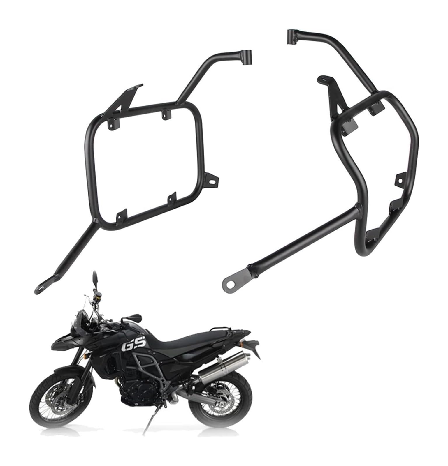 Motorrad-Gepäckträger Für B&MW F800GS F700GS F 800 700 F800 GS 2009-2017 Motorrad Top Box Rack Seite Packtaschen Halterung Gepäck Fall Satteltasche Unterstützung(Panniers Rack a) von FAHBSTR