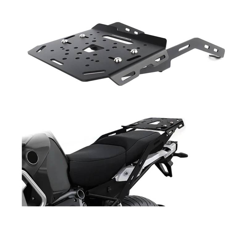 Motorrad-Gepäckträger Für B&MW R 1200 GS Für Adventure R 1250 GS Für Adventure Koffer Regalhalter Gepäckhalter Halterung Motorrad Hinten Gepäckträger(Black B) von FAHBSTR