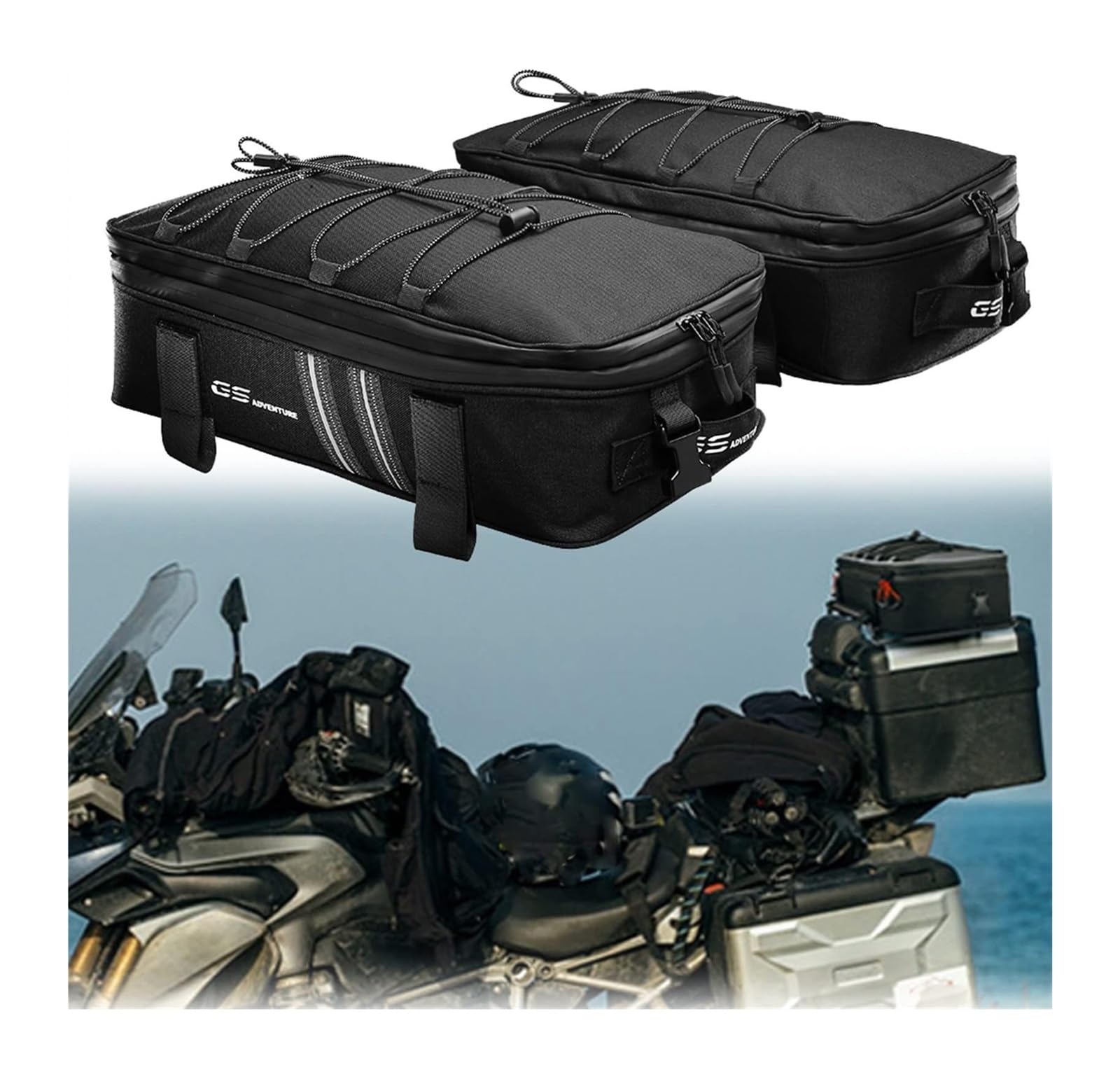 Motorrad-Gepäckträger Für B&MW R1200GS R1250GS F750GS F850GS LC/LC ADV Motorrad Reisetasche Gepäckträger Top Rack Seitengepäck Motorradteile von FAHBSTR