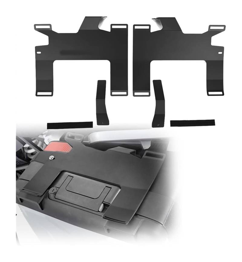 Motorrad-Gepäckträger Für B&MW R1200GS R1250GS F750GS F850GS LC ADV 2013-2022 Motorrad Gepäckträger Top Rack Seite Gepäck Top Box Packtaschen Tasche(Side Case Rac) von FAHBSTR