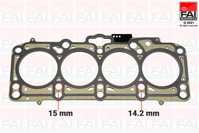 Fai Autoparts Dichtung, Zylinderkopf [Hersteller-Nr. HG1012B] für Audi, Ford, Seat, Skoda, VW von FAI AutoParts