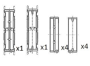 Fai Autoparts Kurbelwellenlager [Hersteller-Nr. BM1033-025] für BMW, Mini, Toyota von FAI AutoParts