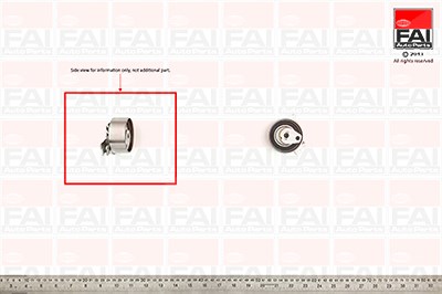 Fai Autoparts Spannrolle, Zahnriemen [Hersteller-Nr. T9258] für Gm Korea, Fiat, Chevrolet, Opel, Lada von FAI AutoParts