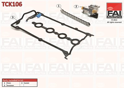 Fai Autoparts Steuerkettensatz [Hersteller-Nr. TCK106] für Audi, Seat, Skoda, VW von FAI AutoParts