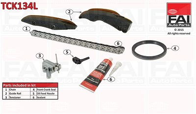 Fai Autoparts Steuerkettensatz [Hersteller-Nr. TCK134L] für BMW, Mini, Toyota von FAI AutoParts