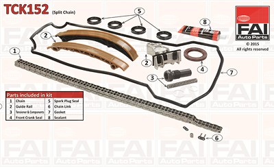 Fai Autoparts Steuerkettensatz [Hersteller-Nr. TCK152] für Mercedes-Benz von FAI AutoParts