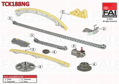 Fai Autoparts Steuerkettensatz [Hersteller-Nr. TCK188NG] für Honda von FAI AutoParts