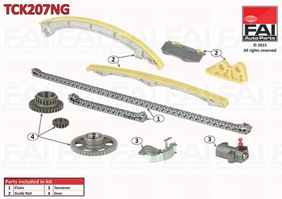 Fai Autoparts Steuerkettensatz [Hersteller-Nr. TCK207NG] für Honda von FAI AutoParts